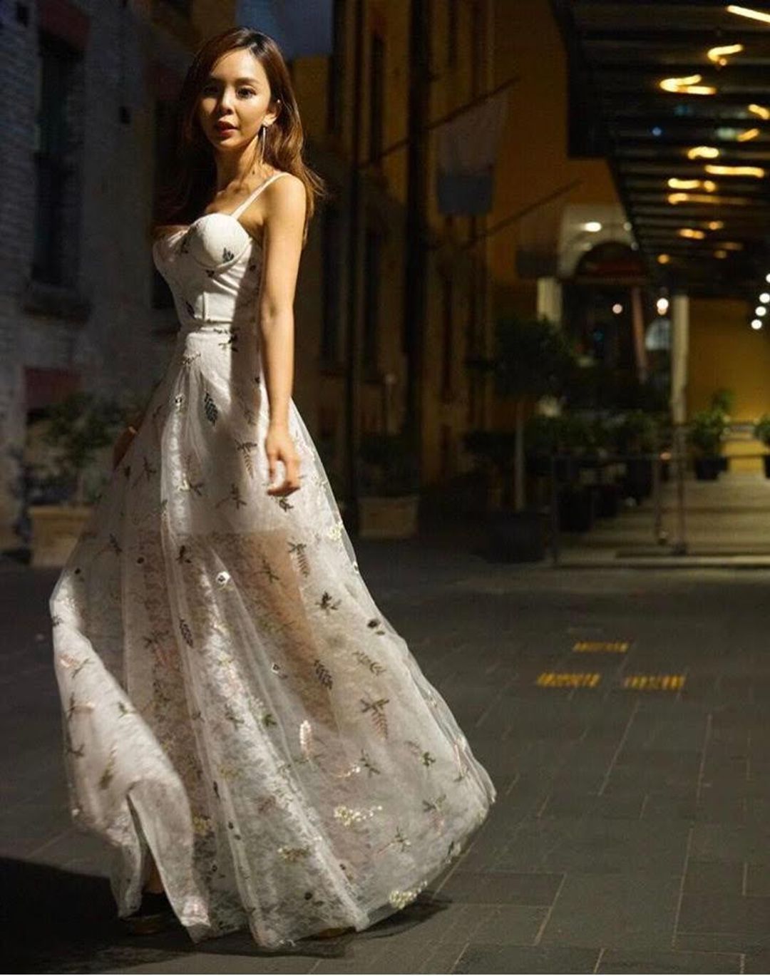 Asilio Botanical Crush Bra Dress White Size 12 for rent on The Volte - main image