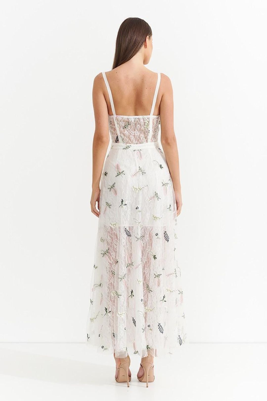 Asilio Botanical Crush Bra Dress White Size 12 for rent on The Volte - main image