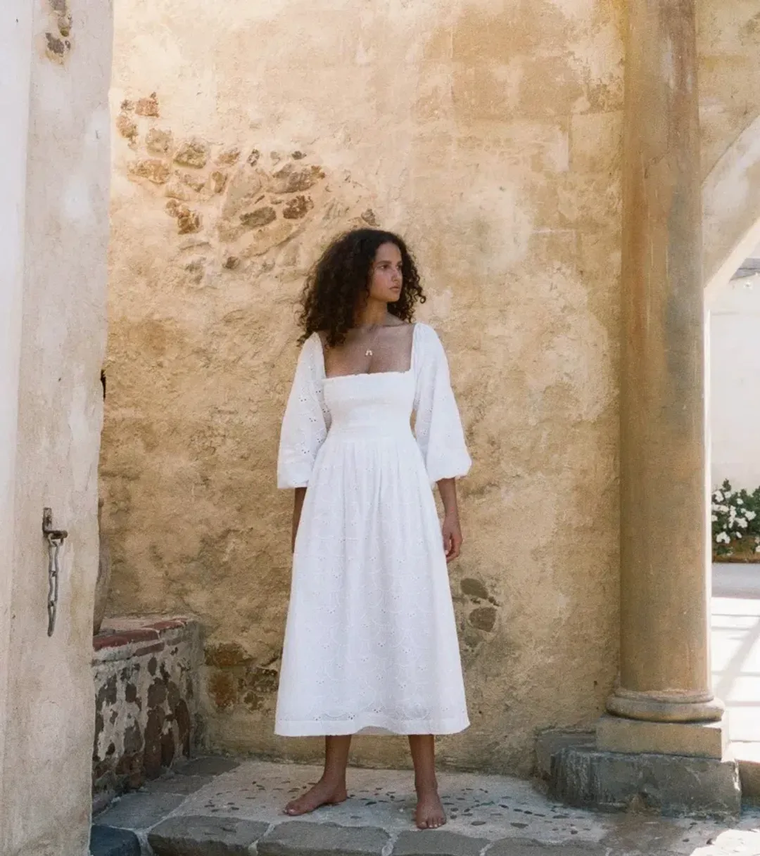 Palm Noosa Goodall Dress White Size 10 for rent on The Volte - main image