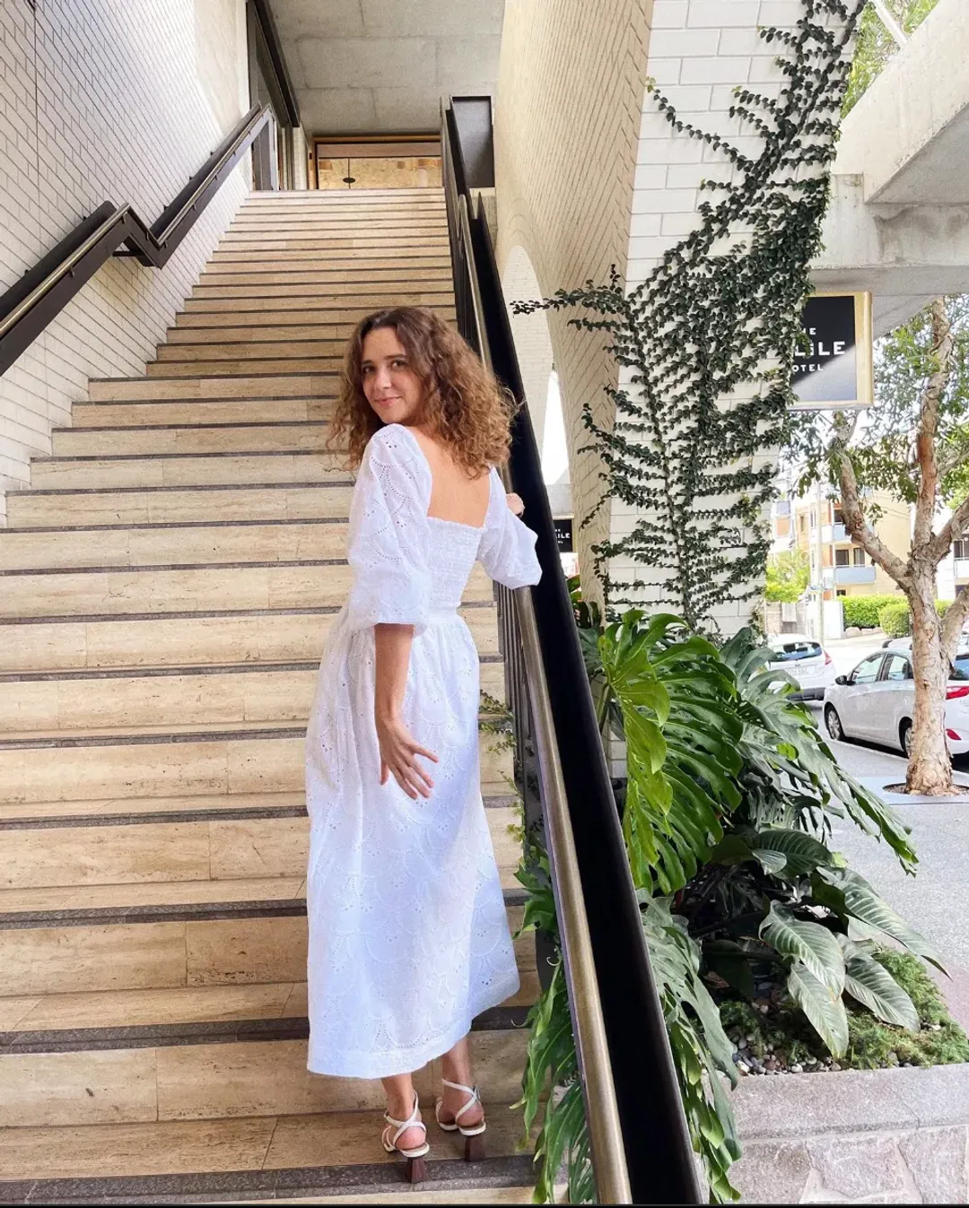 Palm Noosa Goodall Dress White Size 10 for rent on The Volte - main image