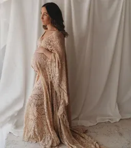 We Are Reclamation Magic Maker Gown Dark Ivory One Size for rent on The Volte - image 6