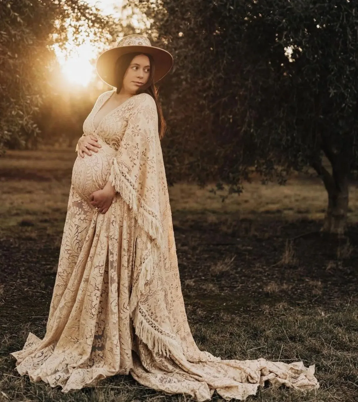 We Are Reclamation Magic Maker Gown Dark Ivory One Size for rent on The Volte - main image