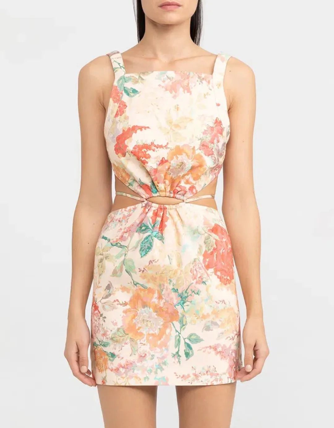 Significant Other Indiana Linen Mini Dress Floral Size 6 for rent on The Volte - main image