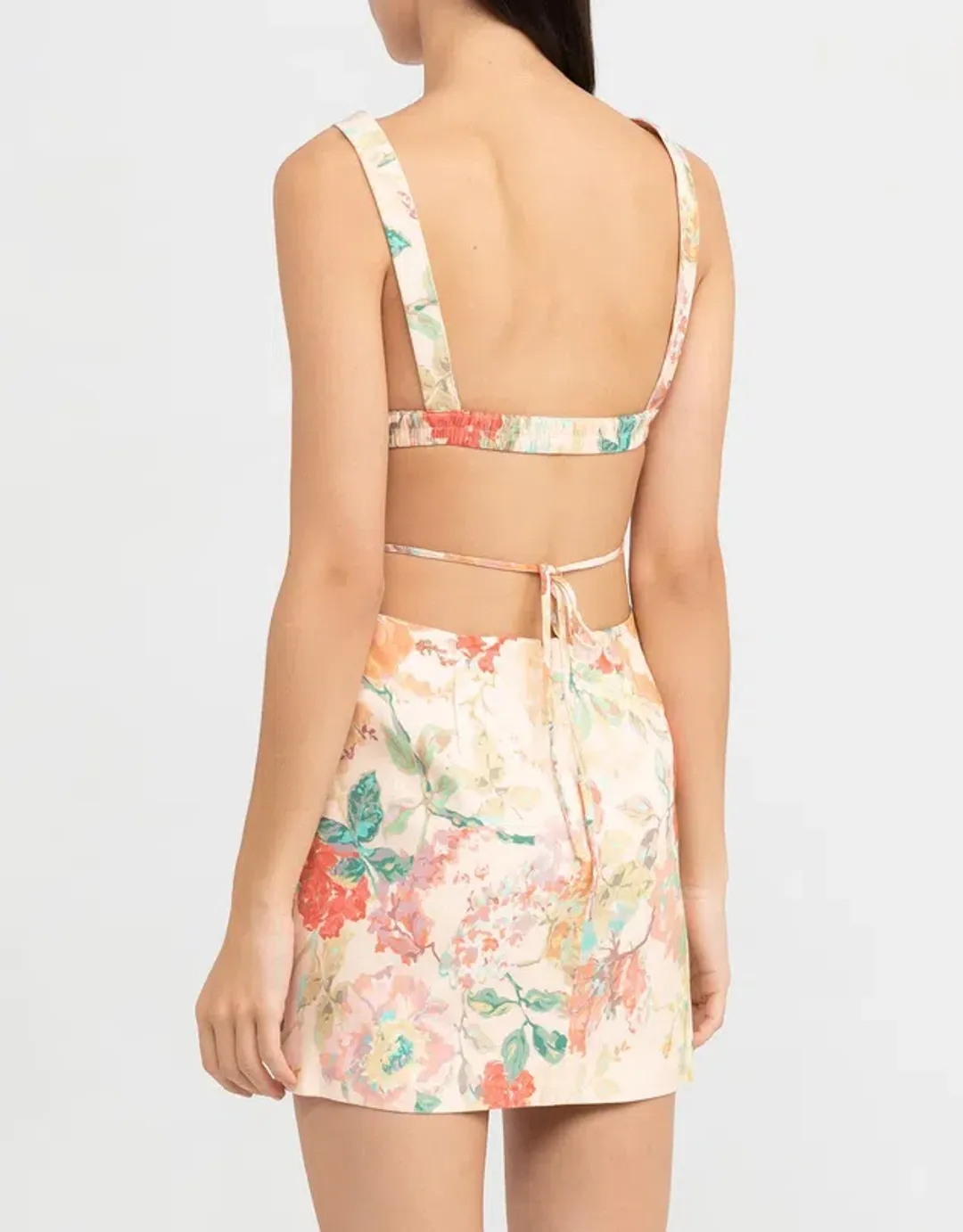 Significant Other Indiana Linen Mini Dress Floral Size 6 for rent on The Volte - main image