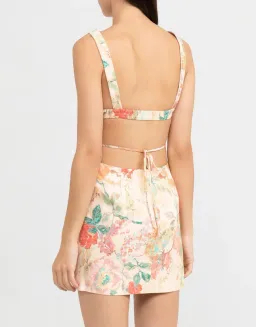 Significant Other Indiana Linen Mini Dress Floral Size 6 for rent on The Volte - image 4