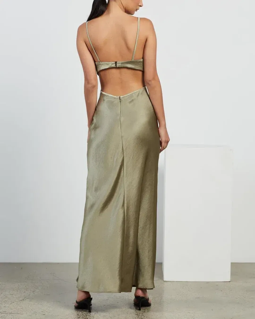Bec & Bridge Veronique Maxi Dress Sage Size 8 / S for rent on The Volte - main image