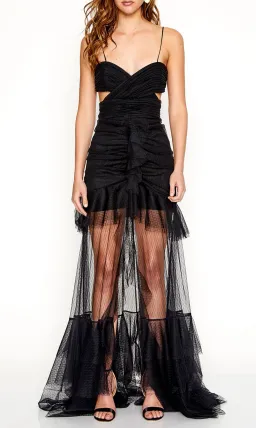 Alice McCall The Only Exception Tulle Maxi Dress Black Size 10 for rent on The Volte - image 1