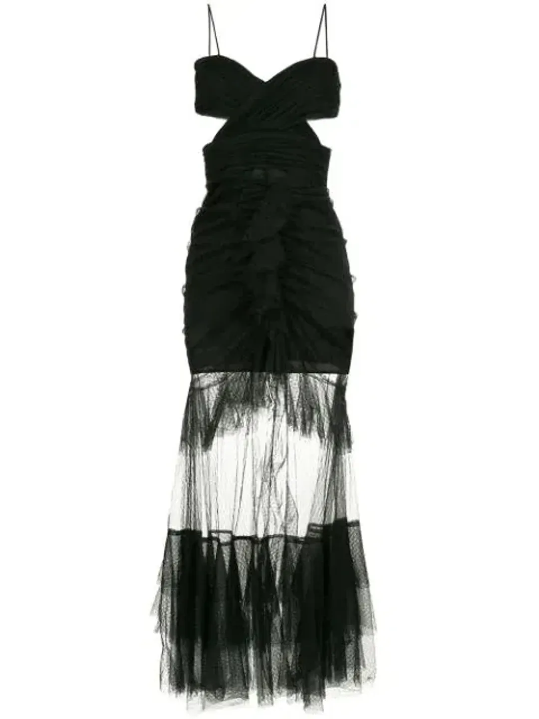 Alice McCall The Only Exception Tulle Maxi Dress Black Size 10 for rent on The Volte - main image