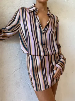 Hansen & Gretel Jerico Dress In Licorice Stripe Size AU 10 for rent on The Volte - image 8