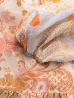 Zimmermann Postcard Lantern Floral Mini Dress Multi-colored Size 0P / AU 6 for rent on The Volte - image 5