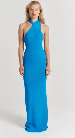 Henne Bambi Dress Cerulean Blue Size AU 10  for rent on The Volte - image 1