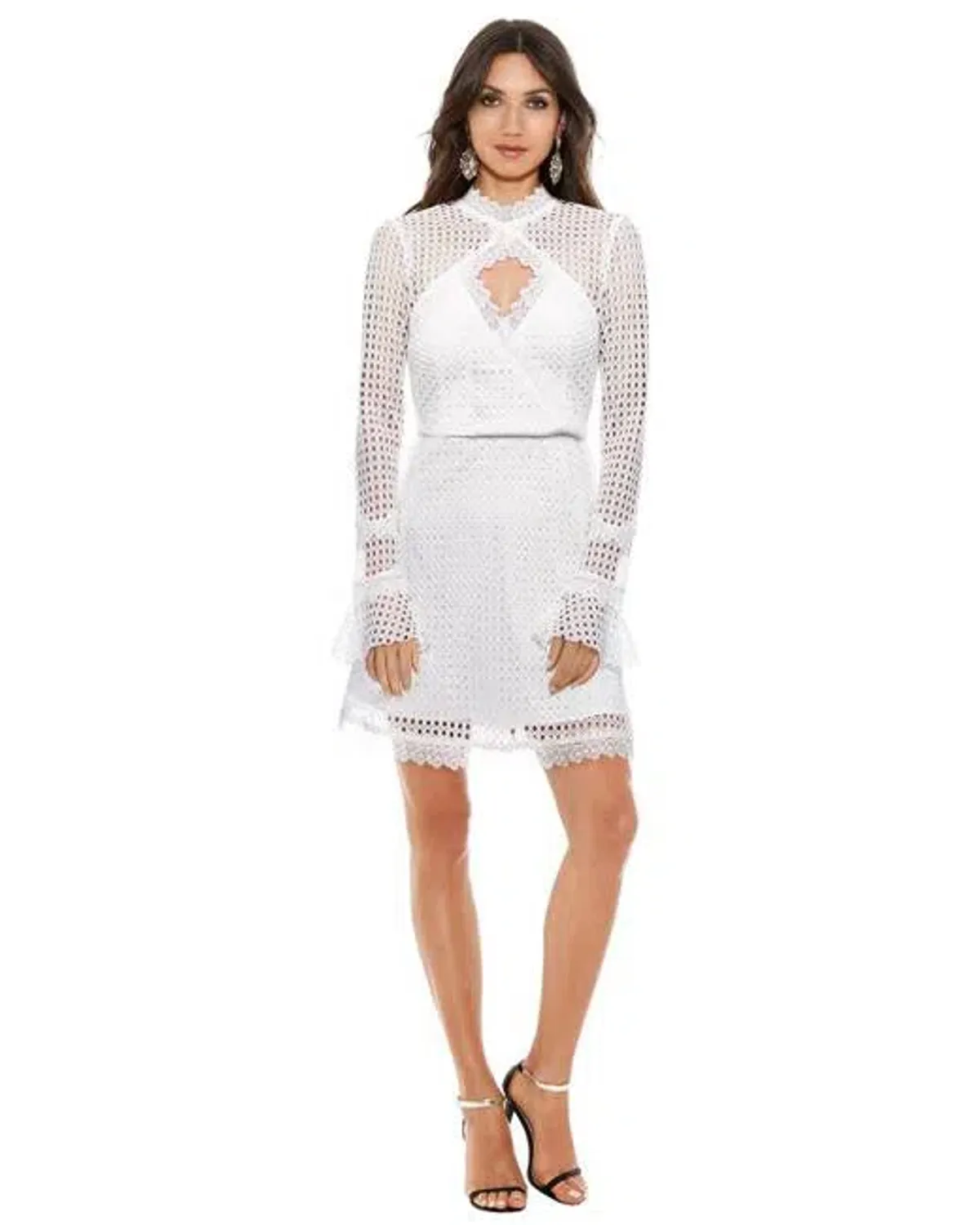 Pasduchas Reign Mini Dress White Size 6 for rent on The Volte - main image