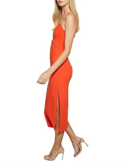 Bec & Bridge Ulla Cut Out Midi Dress Blood Orange Size AU 10 for rent on The Volte - image 2