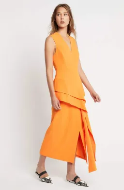 Sass And Bide Gown Orange Size AU 12 for rent on The Volte - image 2
