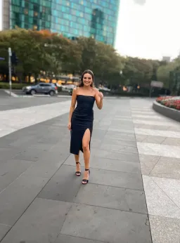 Manning Cartell New Radicals Strapless Midi Dress Black Size 6 for rent on The Volte - image 3