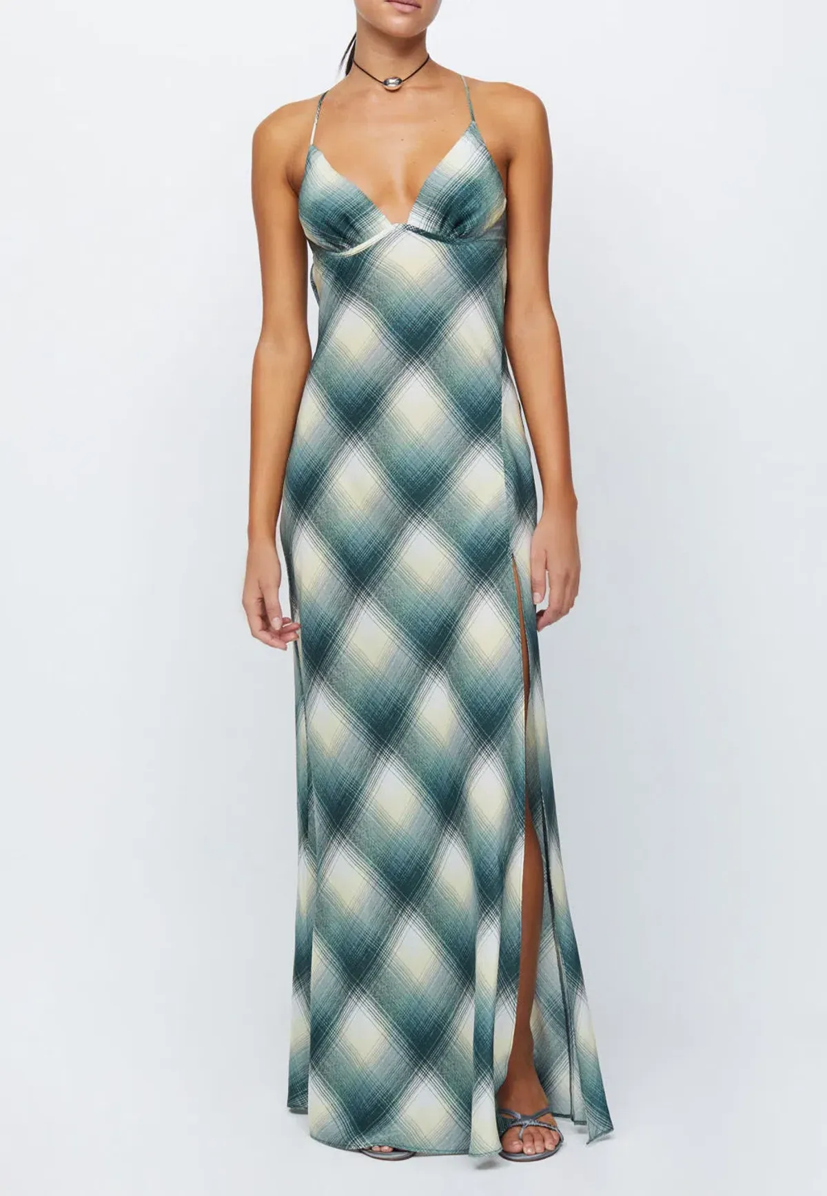 Bec & Bridge Edie Split Maxi Dress Print Size 8 / S for rent on The Volte - main image