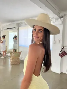 Sir the Label Kelvin Halter Jumpsuit in Lemon Size 0 / Au 6 for rent on The Volte - image 6