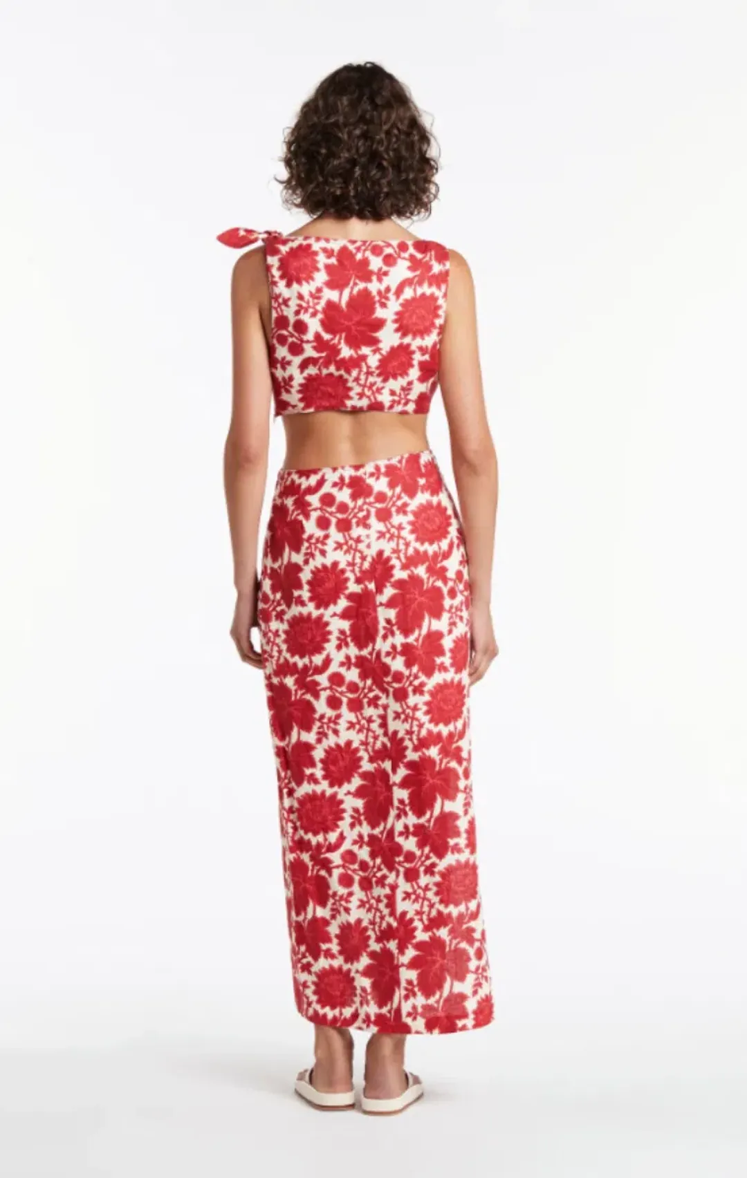 Sir the Label Cinta Knot Dress Valentina Print Size 0 / AU 6  for rent on The Volte - main image