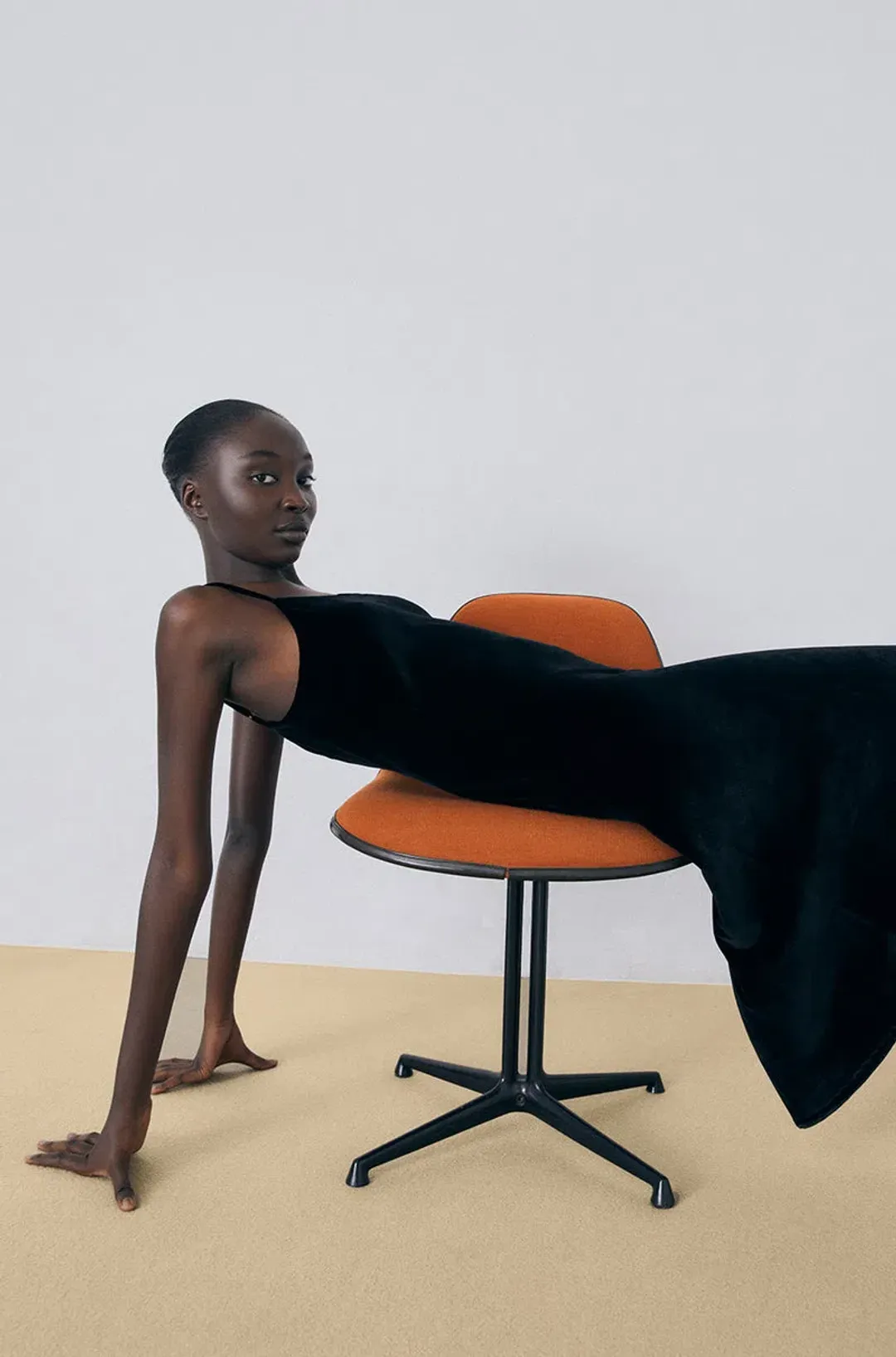 Silk Laundry Black Velvet 90's Slip Dress Black Size 12 for rent on The Volte - main image