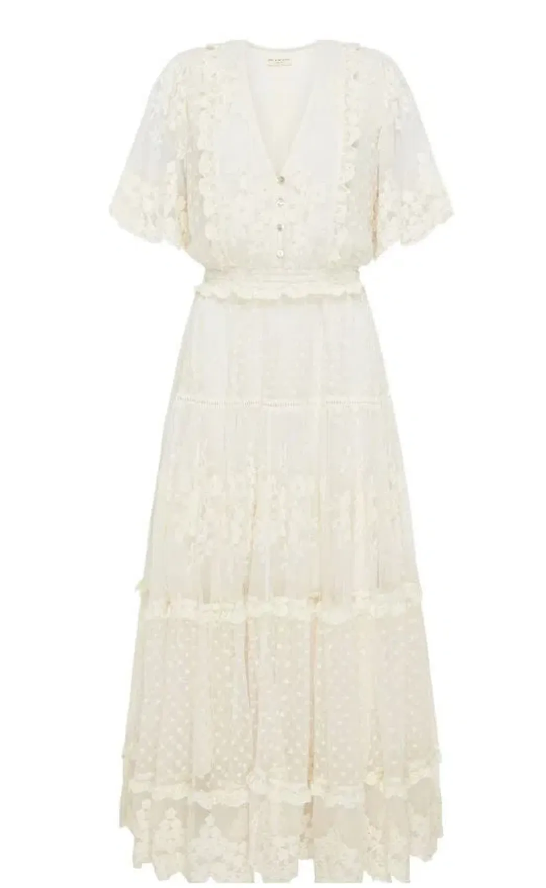 Spell Dawn Dress Cream Size AU 12 for rent on The Volte - main image