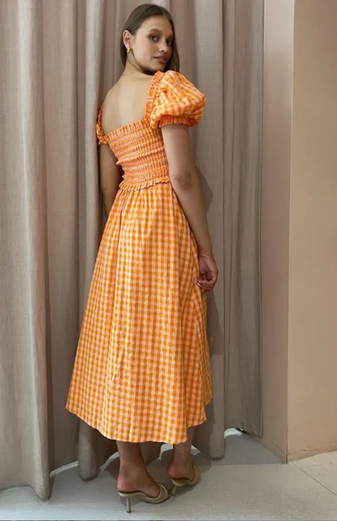 Steele Hollie Dress Orange Size AU 12 for rent on The Volte - main image