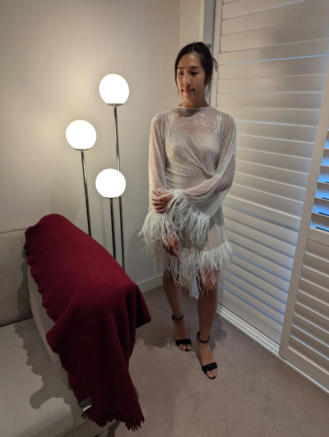 Rachel Gilbert Axel Mini Dress Ivory Size 1 / AU 8 for rent on The Volte - main image