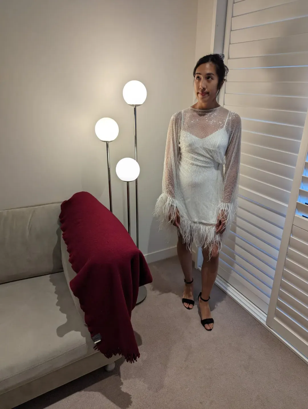 Rachel Gilbert Axel Mini Dress Ivory Size 1 / AU 8 for rent on The Volte - main image