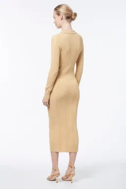 Manning Cartell Split Screen Knit Dress Nude Size XS/Au 6 for rent on The Volte - image 2