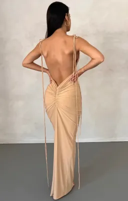 Melani The Label Jiani Gown Nude Size S / Au 8 for rent on The Volte - image 3