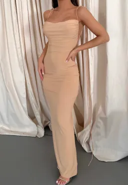 Melani The Label Jiani Gown Nude Size S / Au 8 for rent on The Volte - image 1