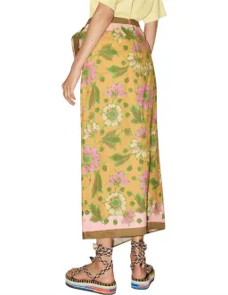 Alemais Winnie Wrap Sarong Skirt Floral Size S / Au 8 for rent on The Volte - image 3