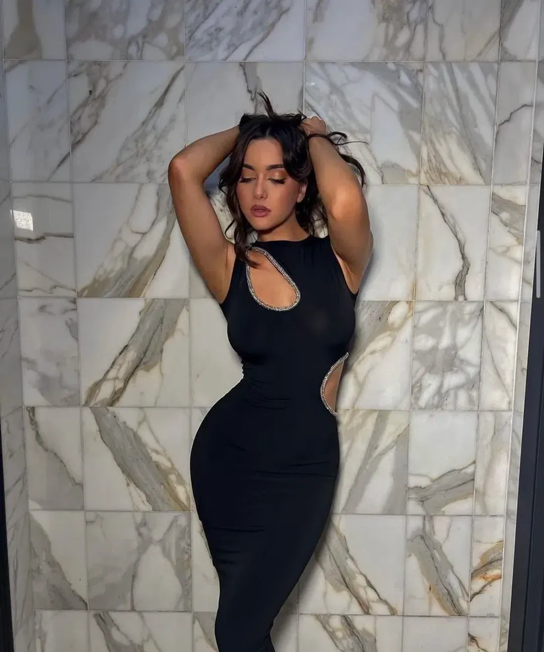 Ivona Skelo Vivia Dress Black Size 8 for rent on The Volte - main image