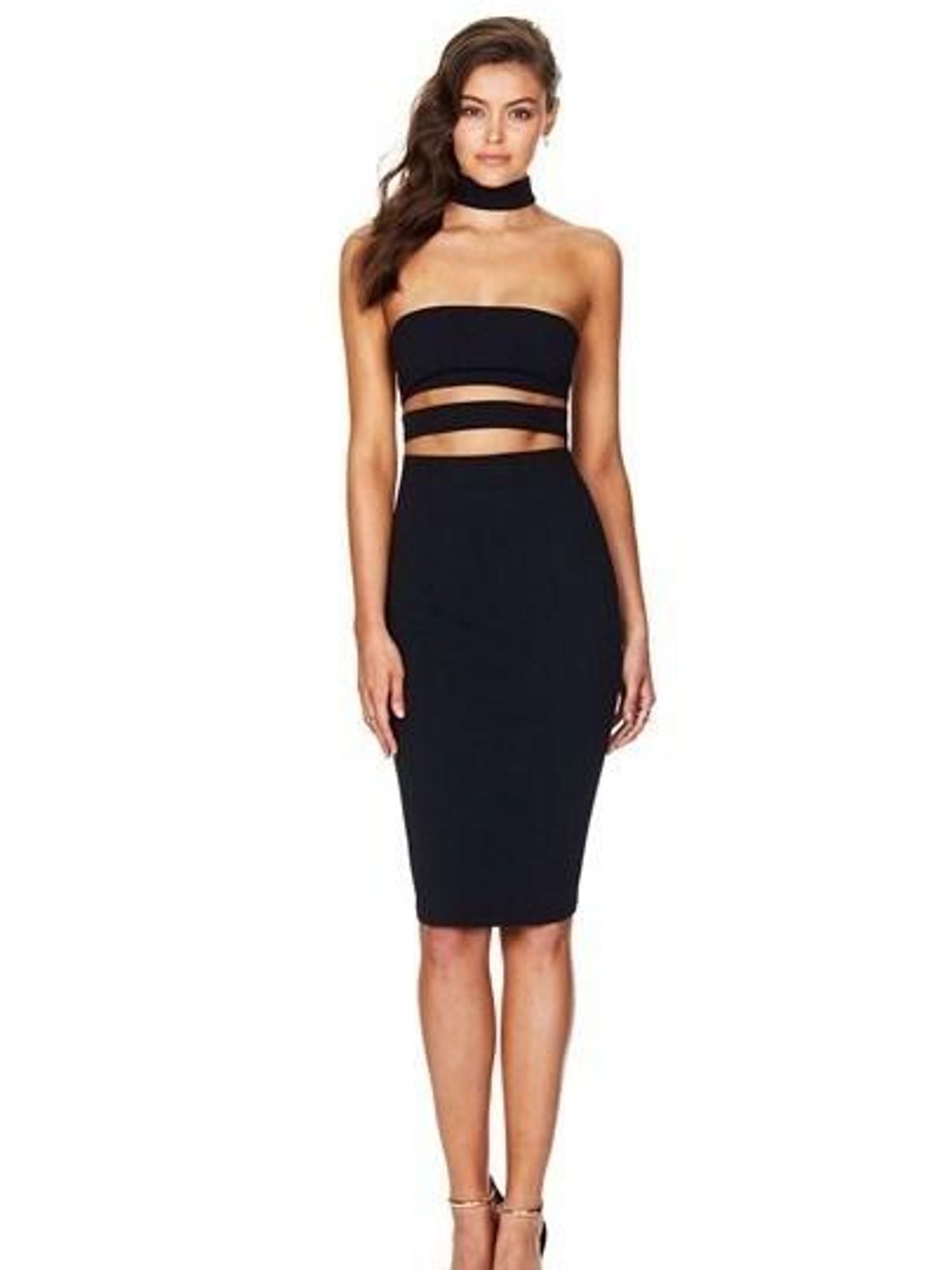 NOOKIE Frankie Bodycon Dress - Black - Size 8  for rent on The Volte - main image