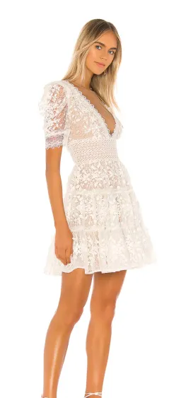 Bronxs & Banco Megan Mini Dress White Size AU 8 for rent on The Volte - image 1