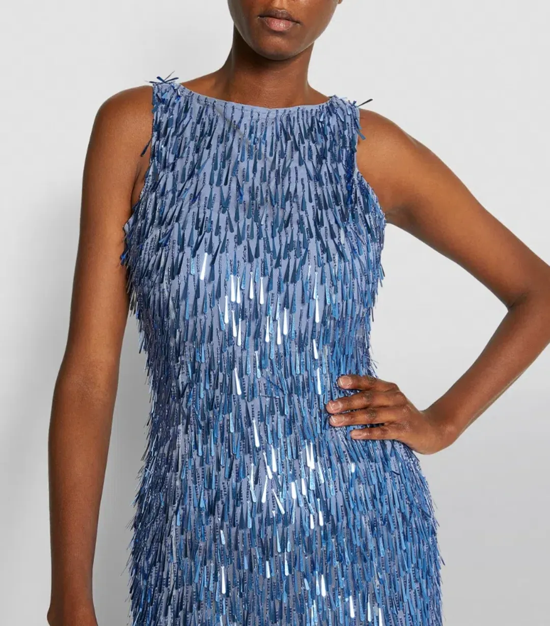 Rachel Gilbert Sequence Dress Blue Size AU 8 for rent on The Volte - main image