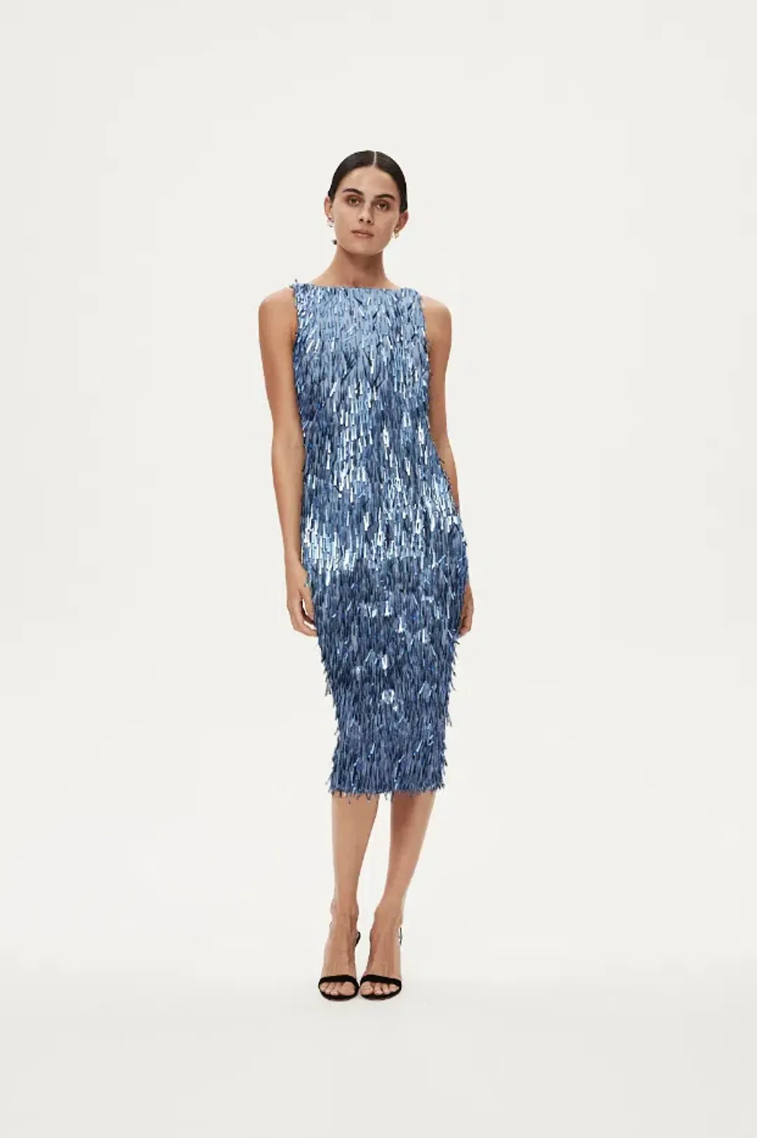 Rachel Gilbert Sequence Dress Blue Size AU 8 for rent on The Volte - main image