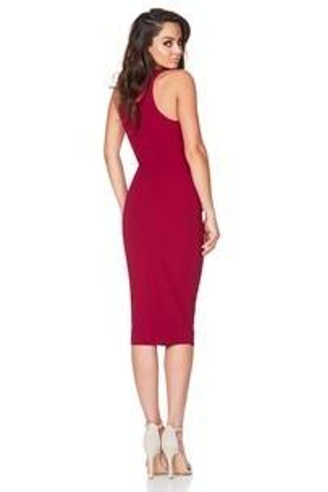 NOOKIE Foxy Tie Midi in Ruby Size 10 for rent on The Volte - main image