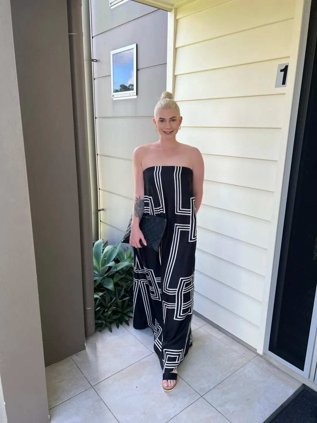 Ginger & Smart Walk In The Line Gown Black Size AU 10 for rent on The Volte - main image