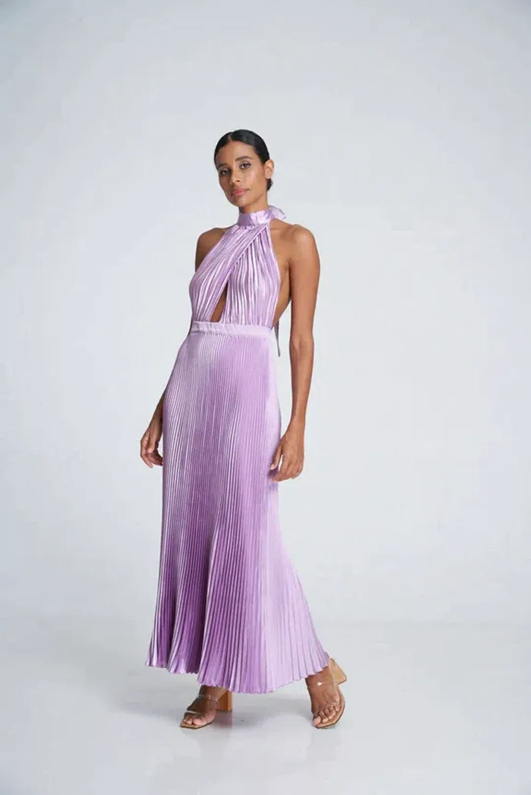 Lidee Renaissance Slit Gown Violet Size 6 / XS for rent on The Volte - main image
