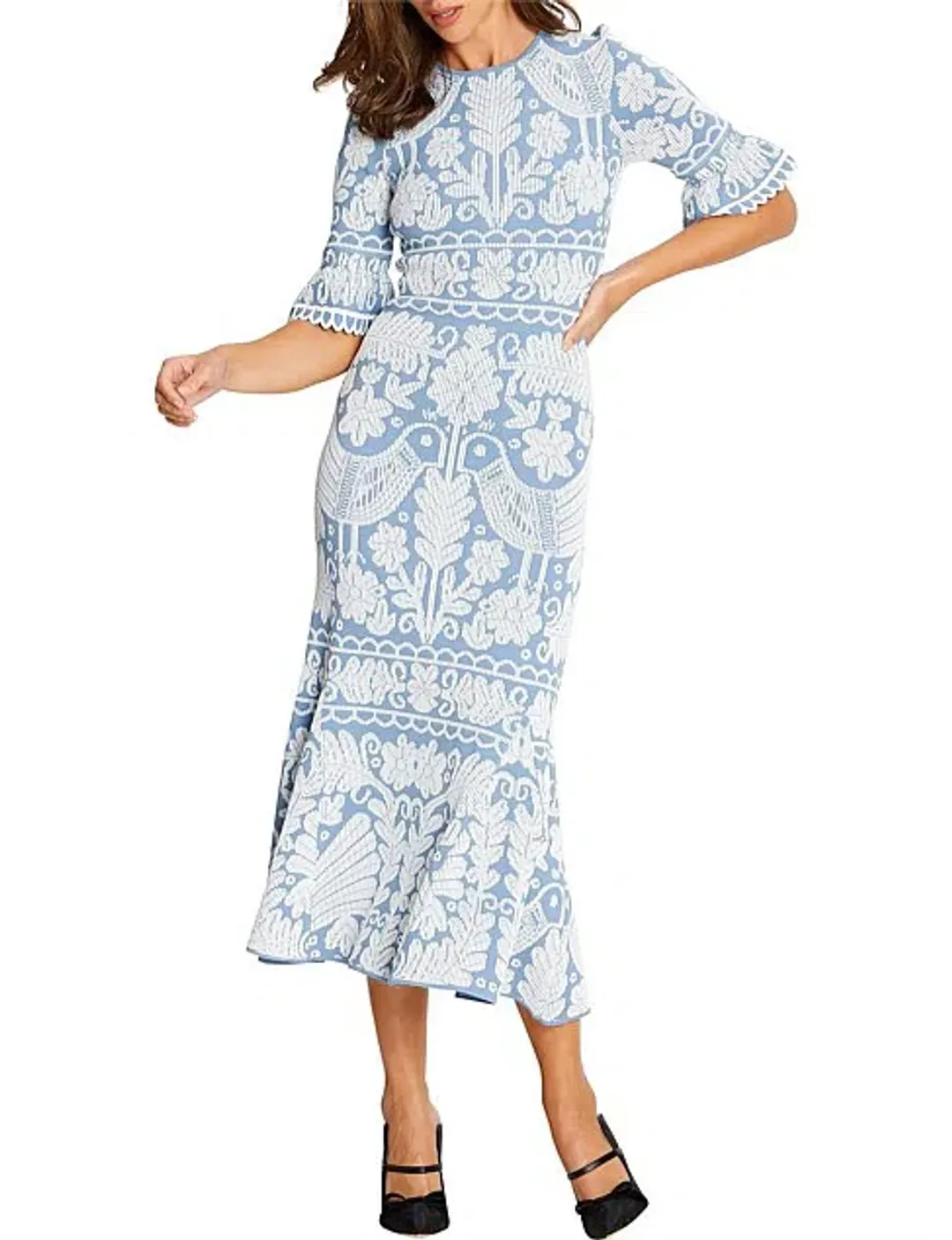 Alice McCall La Javanaise Midi Dress Blue Size 10 for rent on The Volte - main image