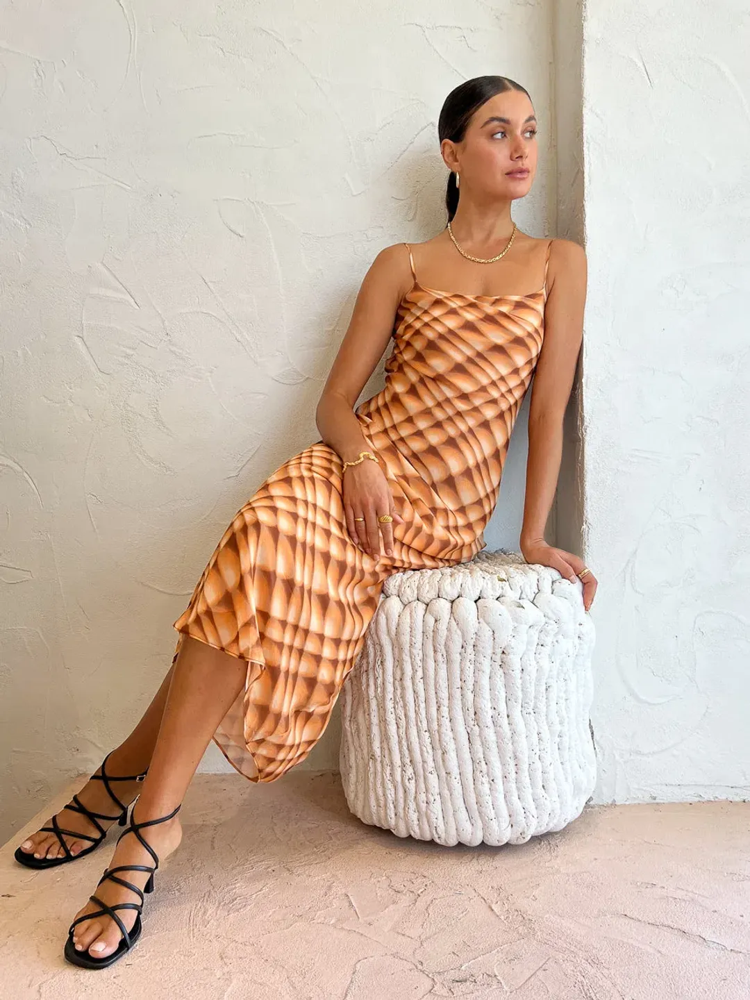 Bec & Bridge Soleil Slip Maxi Dress Print Size 8 / S for rent on The Volte - main image