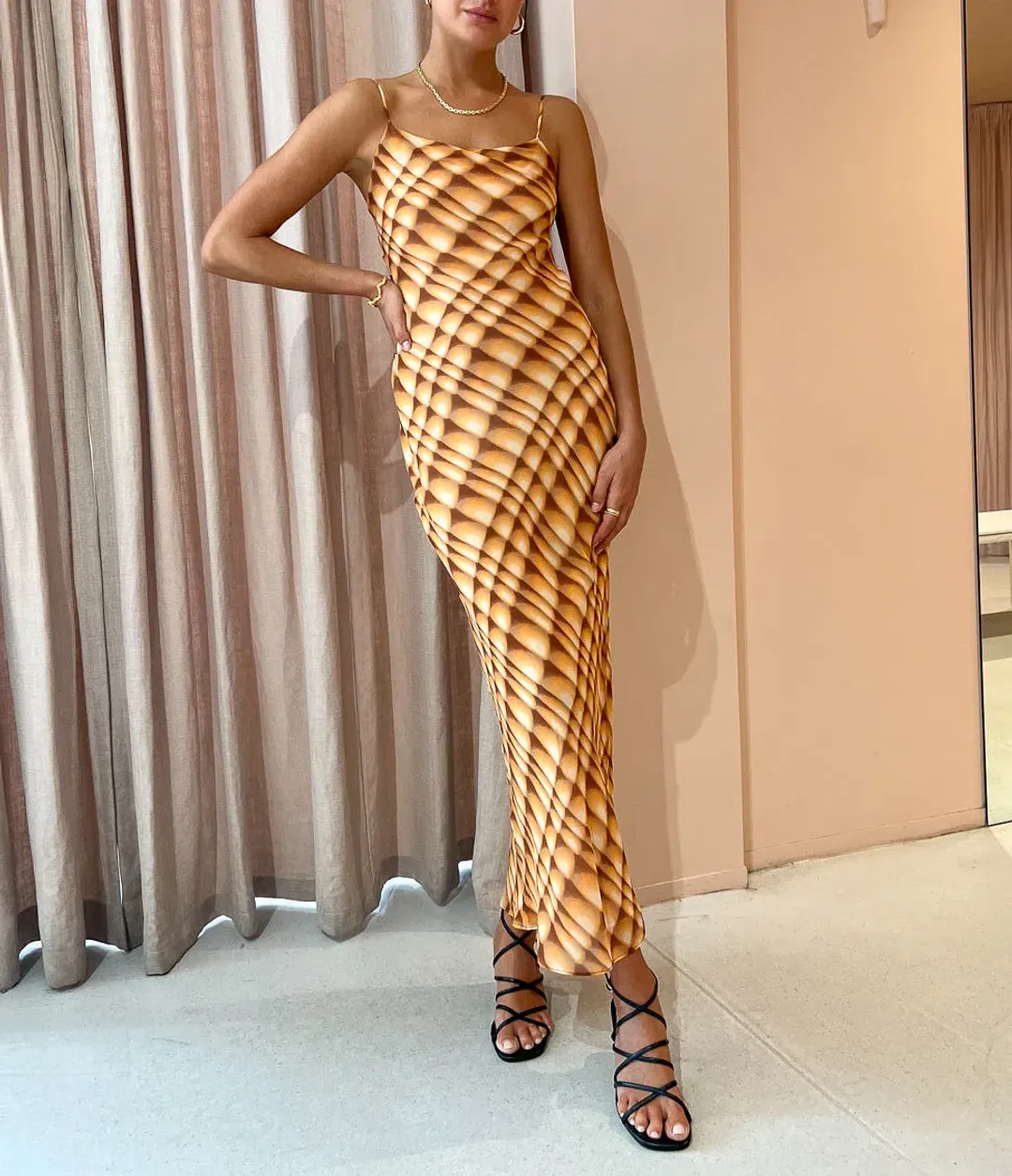 Bec & Bridge Soleil Slip Maxi Dress Print Size 8 / S for rent on The Volte - main image