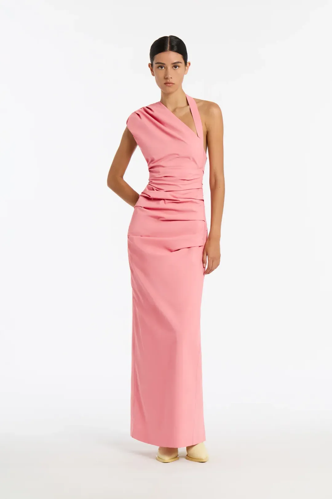 Sir the Label Giacomo Gathered Gown Pink Size 10  for rent on The Volte - main image