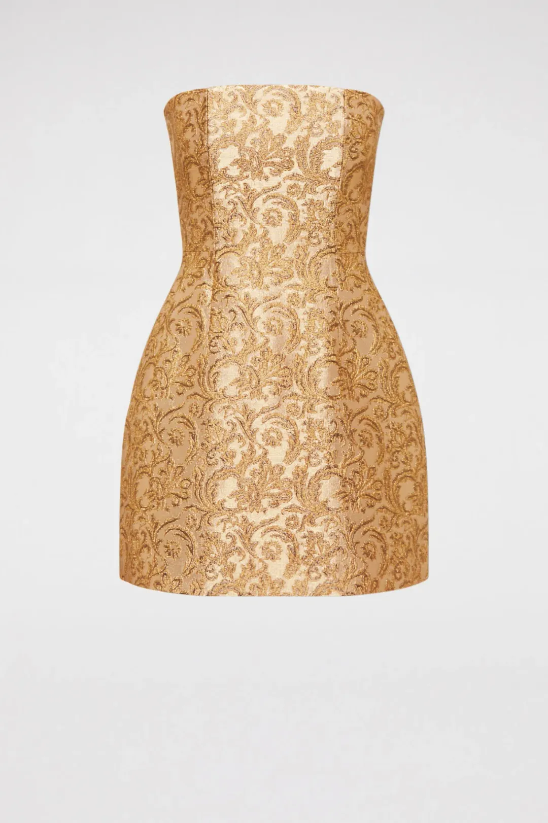 Scanlan Theodore Brocade Dress Gold Size 10 for rent on The Volte - main image
