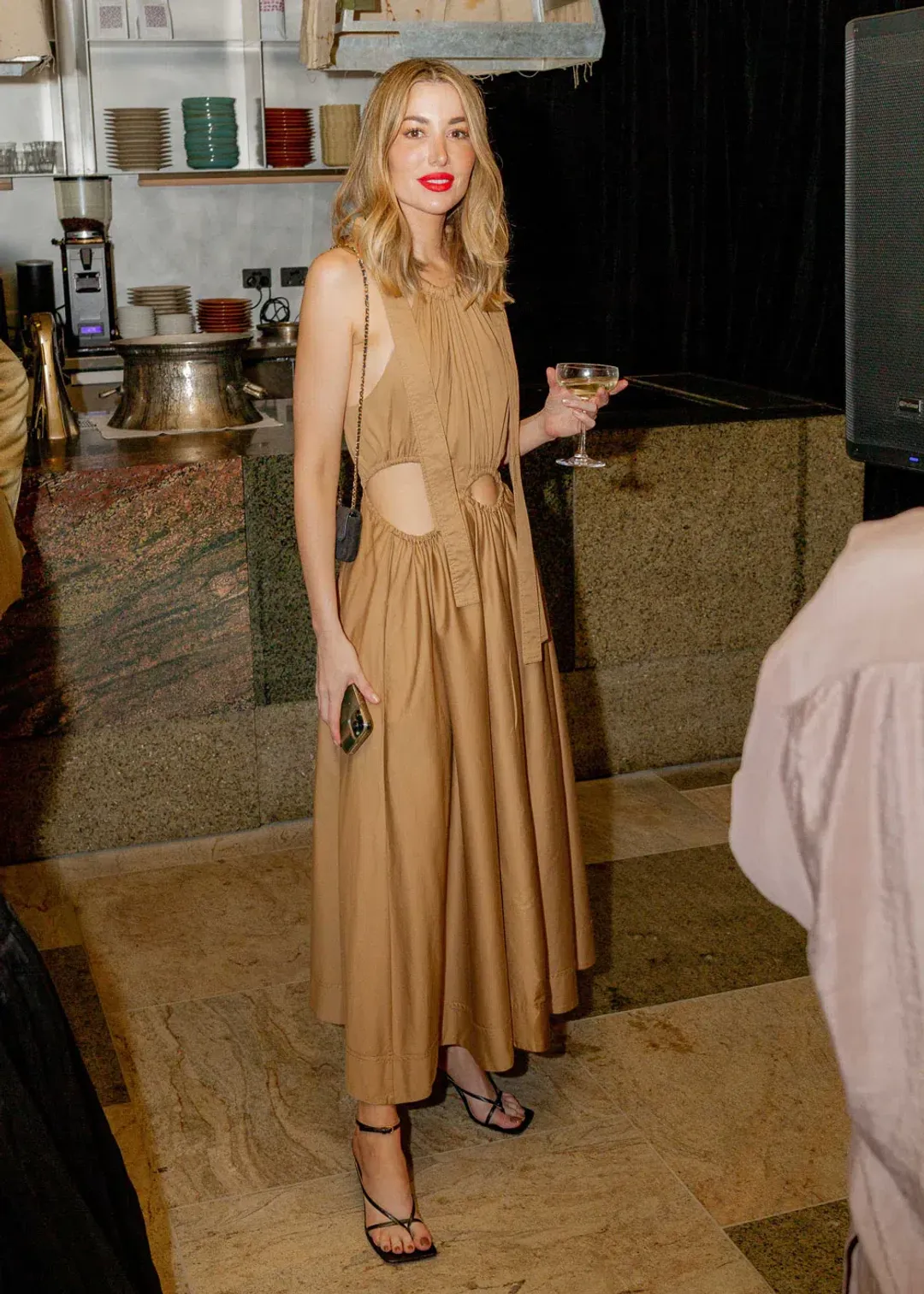 Aje Henriette Tie Strap Midi Dress Willow Size 12 for rent on The Volte - main image