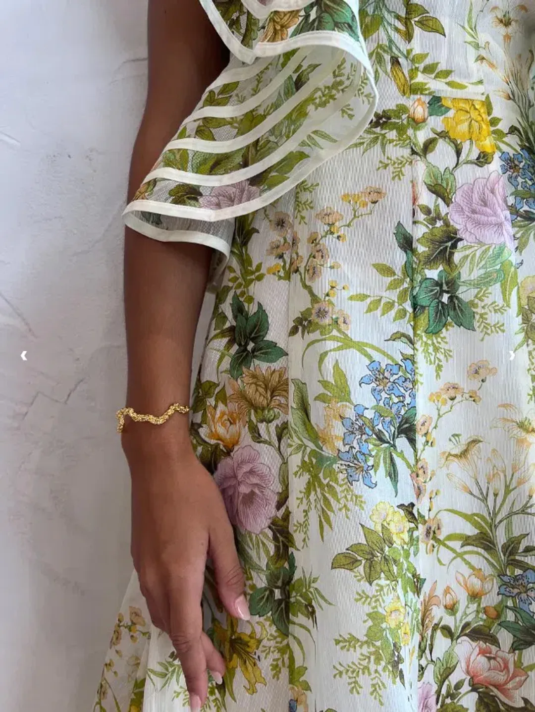 Alemais Eden Flounce Midi Dress Multi Size 12 for rent on The Volte - main image