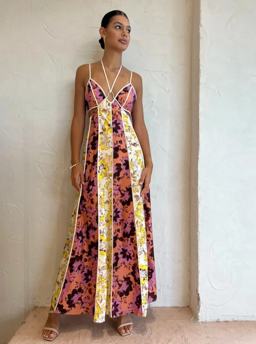 Significant Other Ana Maxi Dress in Floral Mix Multi-colored Size AU 8 for rent on The Volte - main image