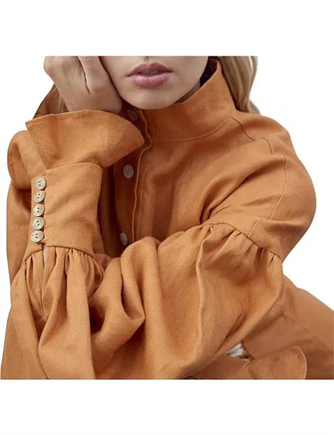 Alemais Tide Side Mini Dress Orange Size AU 10 for rent on The Volte - main image