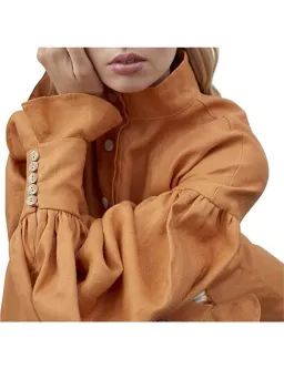 Alemais Tide Side Mini Dress Orange Size AU 10 for rent on The Volte - image 3