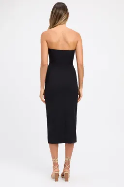 Kookai Ada Midi Dress Black Size 10 for rent on The Volte - image 2
